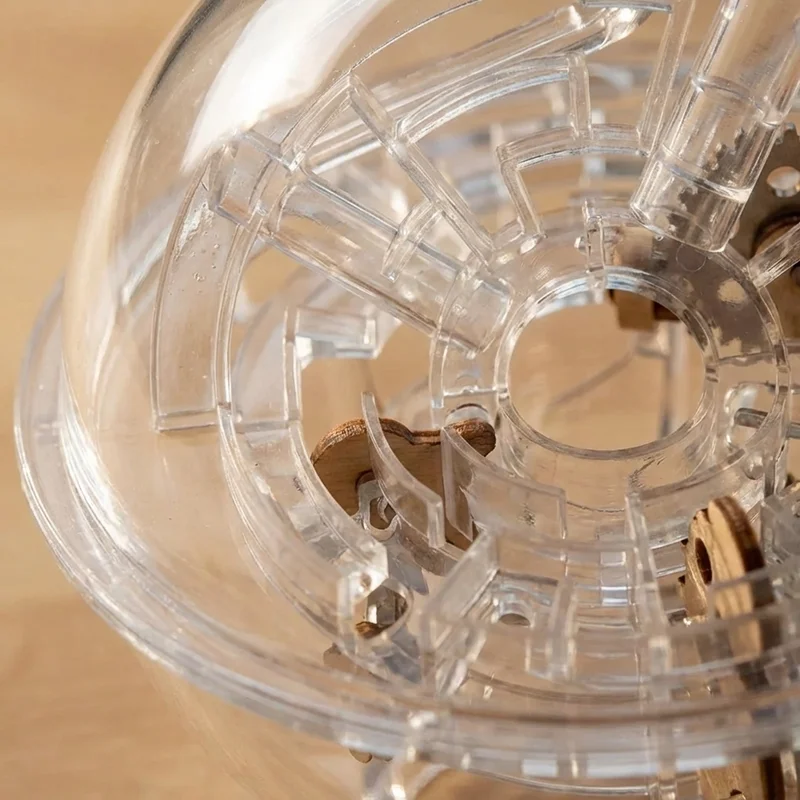 Acrylic Sphere Maze — 3D Labyrinth with 100 Obstacles - 3