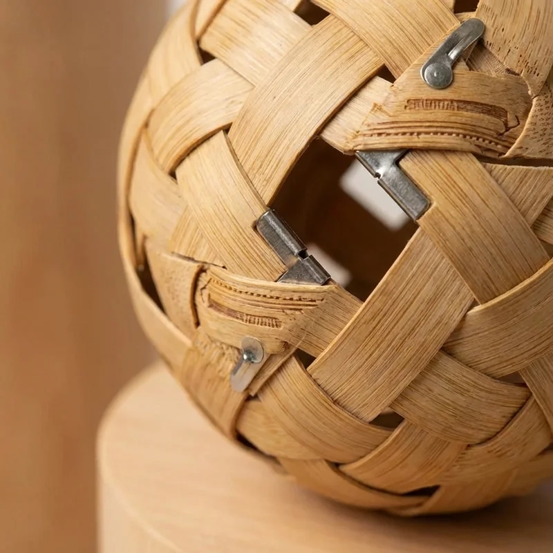Bamboo Cage Ball Puzzle — Medium Sphere Escape Challenge - 3