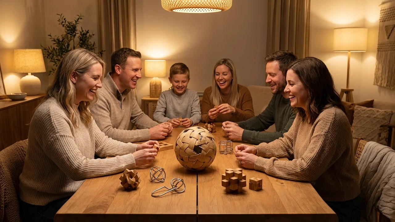 Bamboo Cage Ball Puzzle — Medium Sphere Escape Challenge - 6