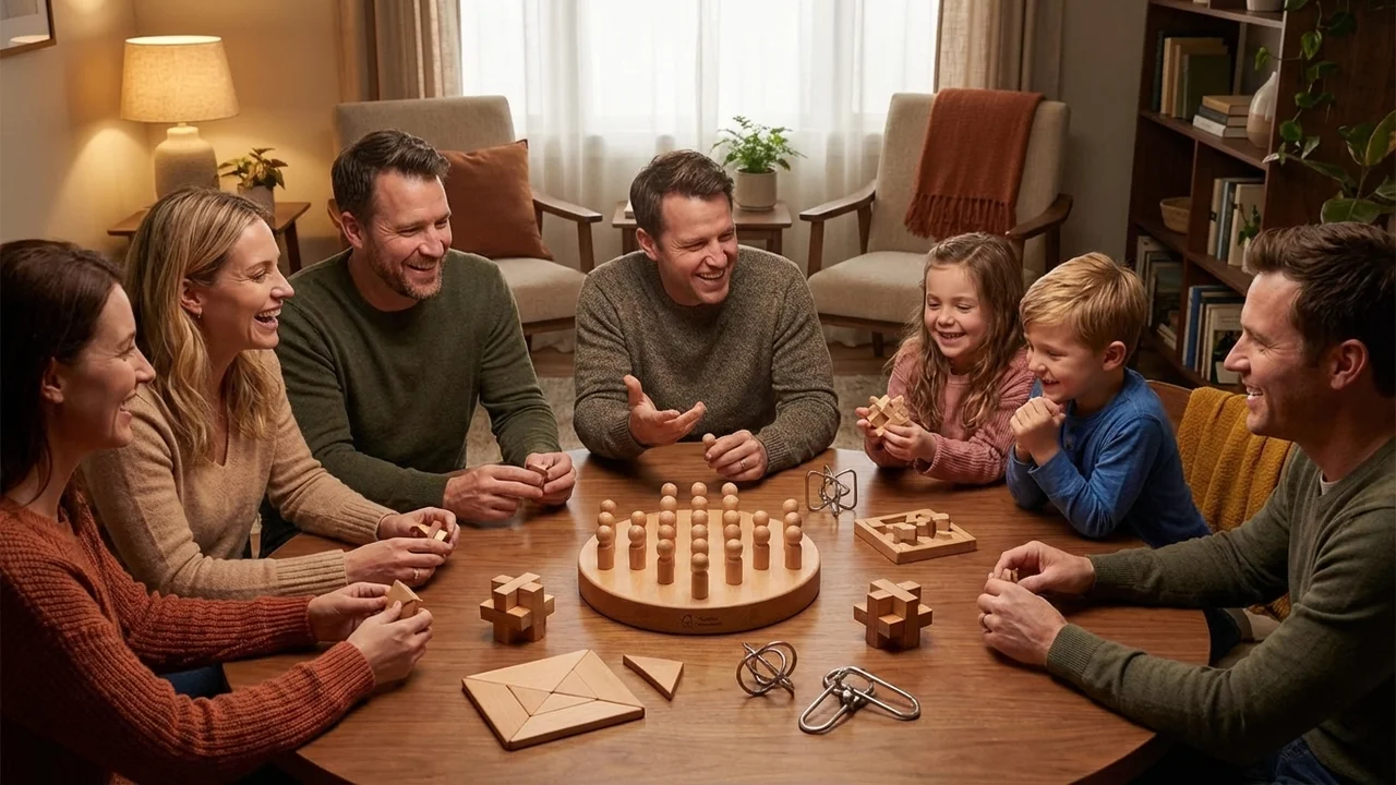 Beechwood Peg Solitaire — Easy Classic Brain Teaser - 6