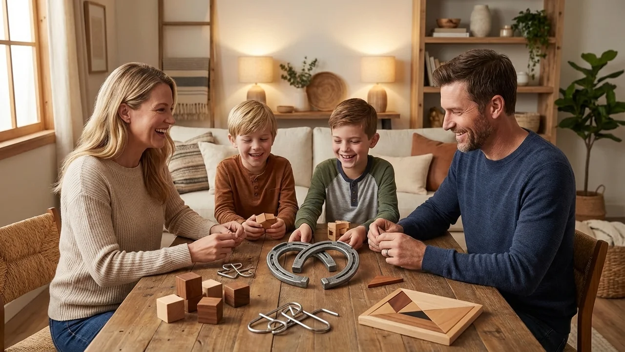 Cast Metal Horseshoe Puzzle — Easy Classic Untangle Challenge - 6