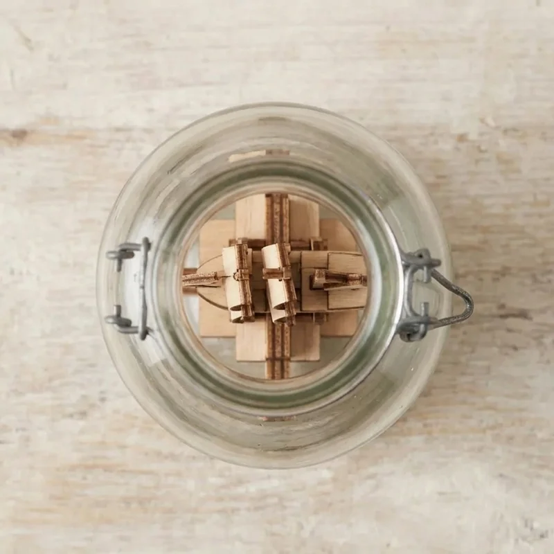 Glass Bottle Puzzle — Medium Ship-in-a-Bottle Challenge - 2