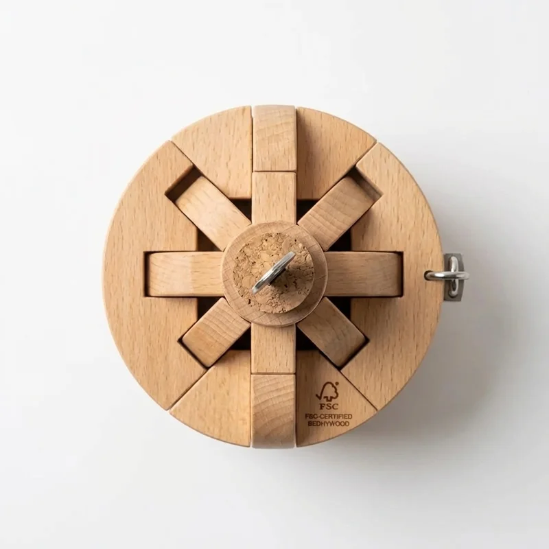 Wooden Bottle Puzzle — Hard Cork & Key Escape - 2