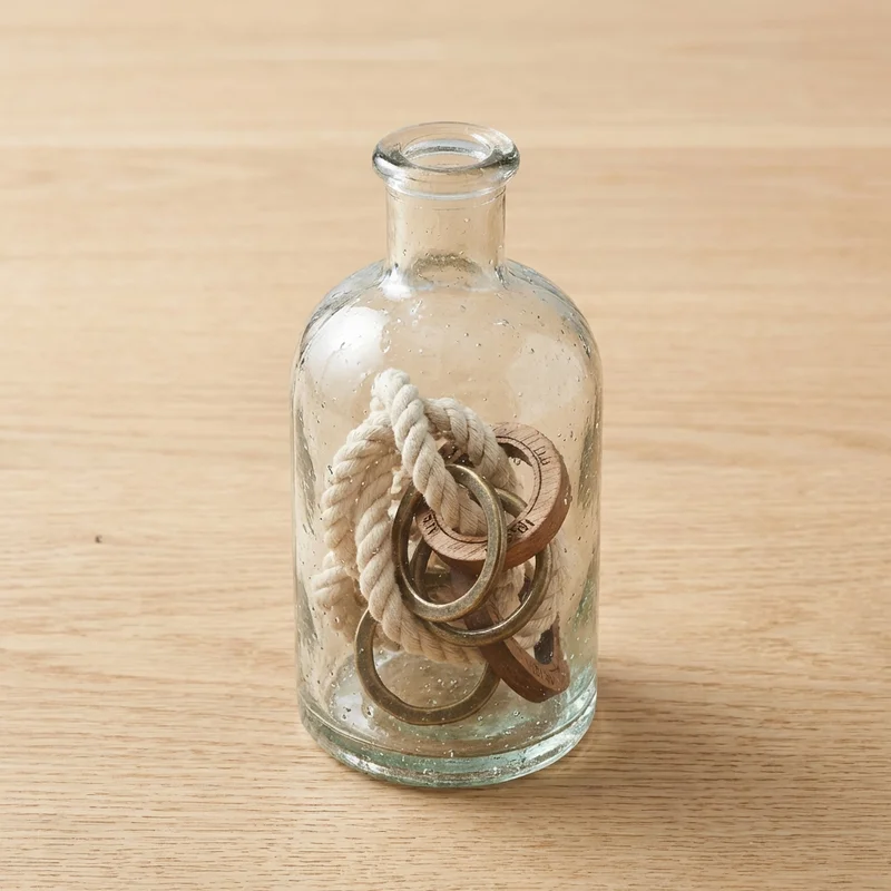 Recycled Glass Bottle Puzzle — Expert Ring Release - 1