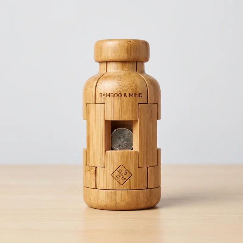 Bamboo Bottle Puzzle — Medium Coin Retrieval - 1