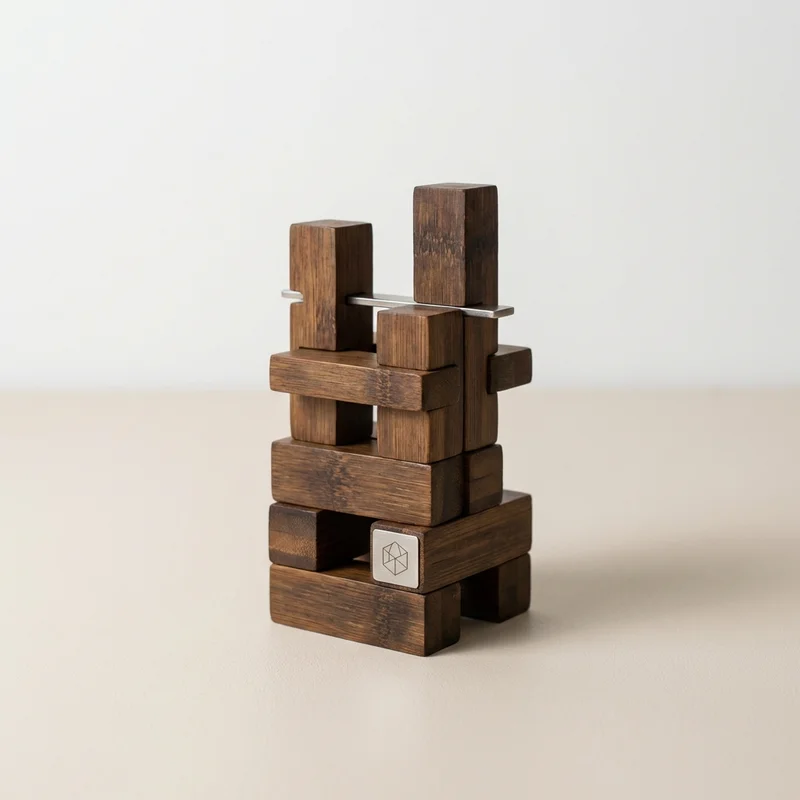 Bamboo Tower Stacking Puzzle — Expert Precision Balance Challenge - 1