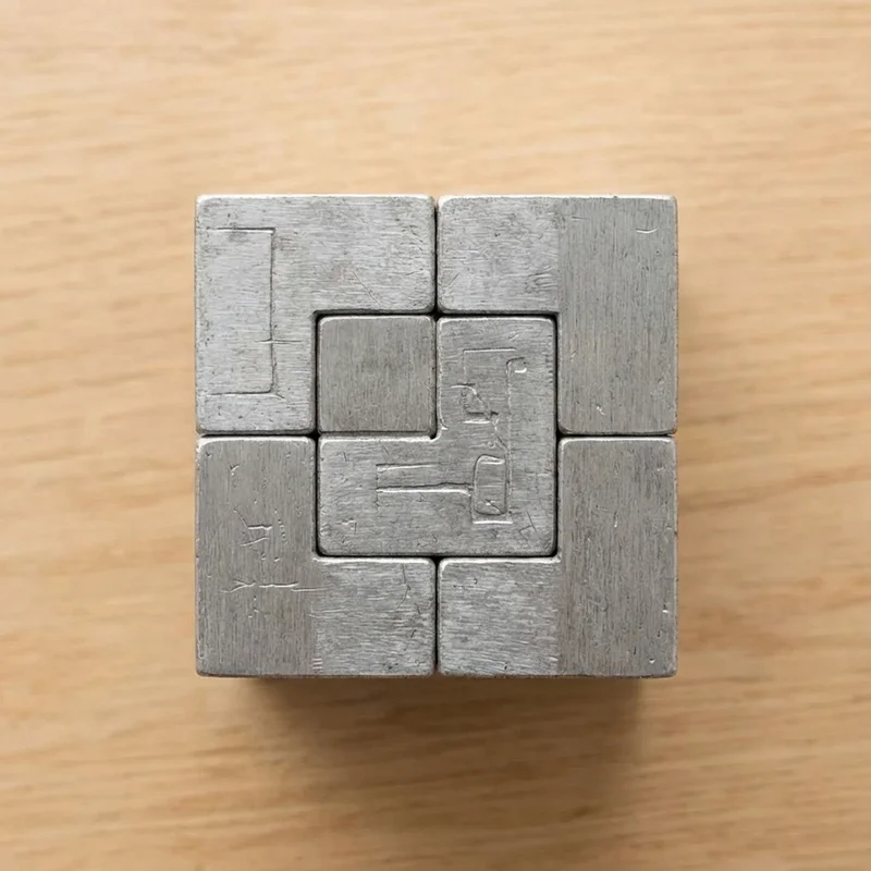 Cast Metal Infinity Cube — Hard Interlocking Puzzle - 2