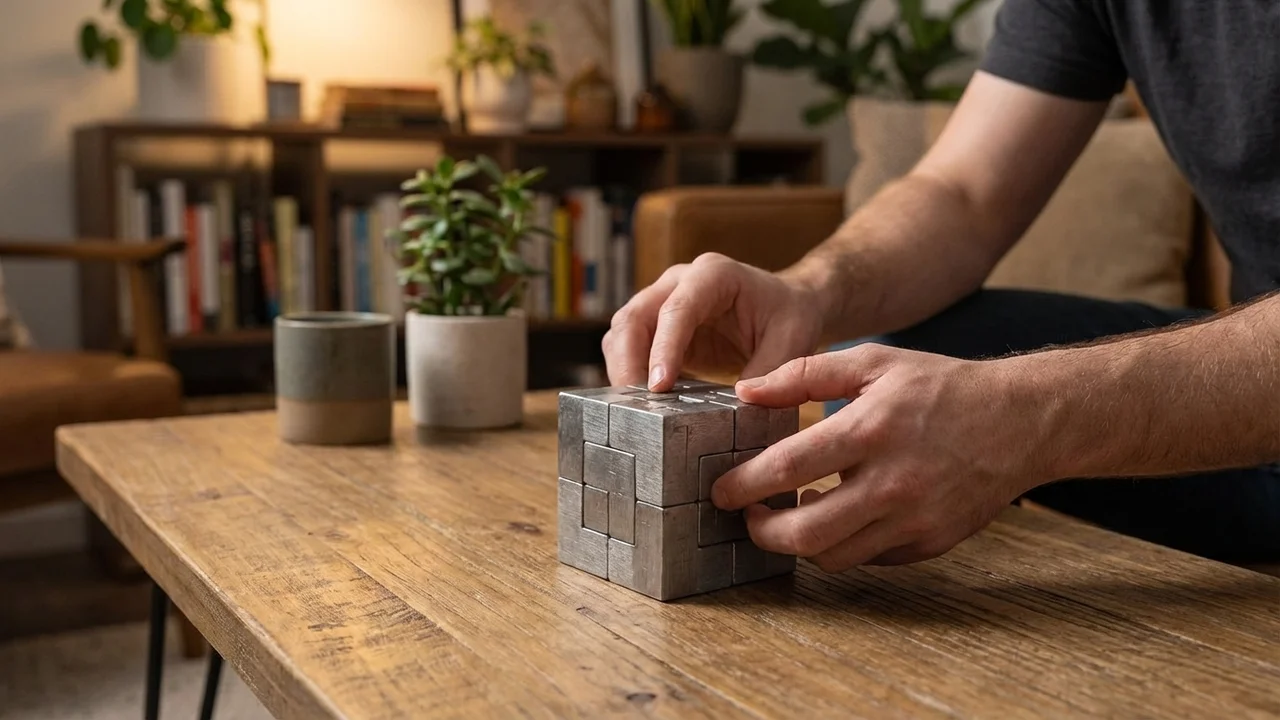 Cast Metal Infinity Cube — Hard Interlocking Puzzle - 5