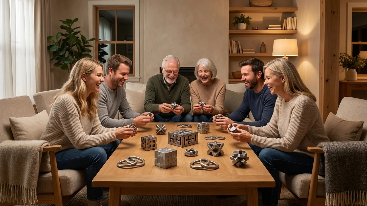 Cast Metal Infinity Cube — Hard Interlocking Puzzle - 6