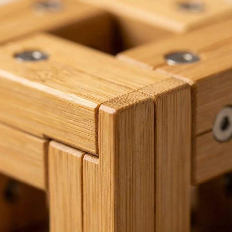 Bamboo Twist Cube Puzzle — Medium Rotating Challenge - 3