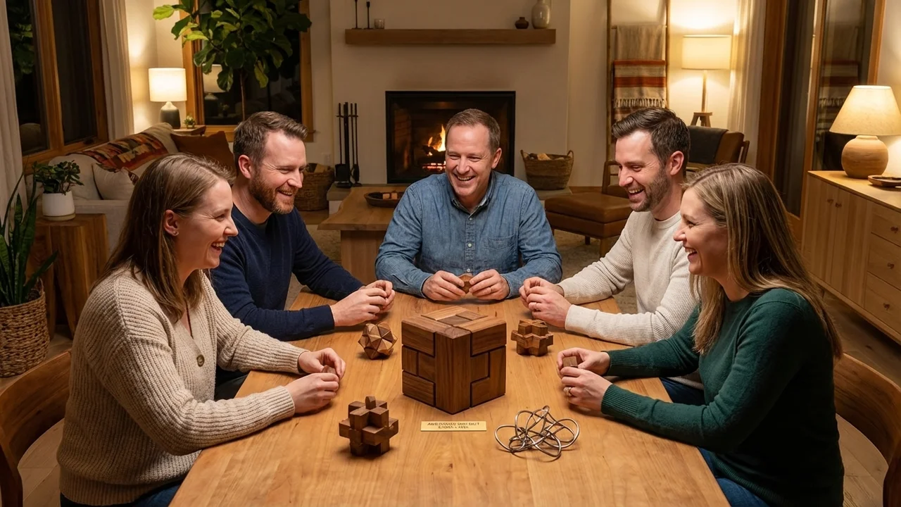 Walnut Soma Cube Puzzle — 7-Piece 3D Assembly Challenge - 6