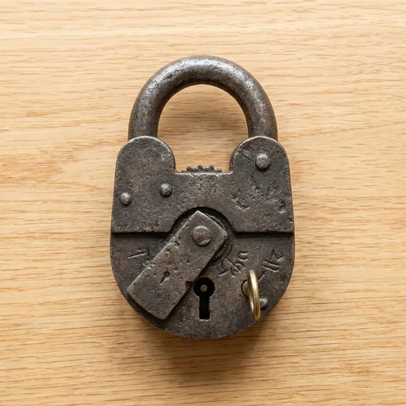 Cast Iron Trick Padlock Puzzle — Hard Hidden-Keyhole Challenge - 2