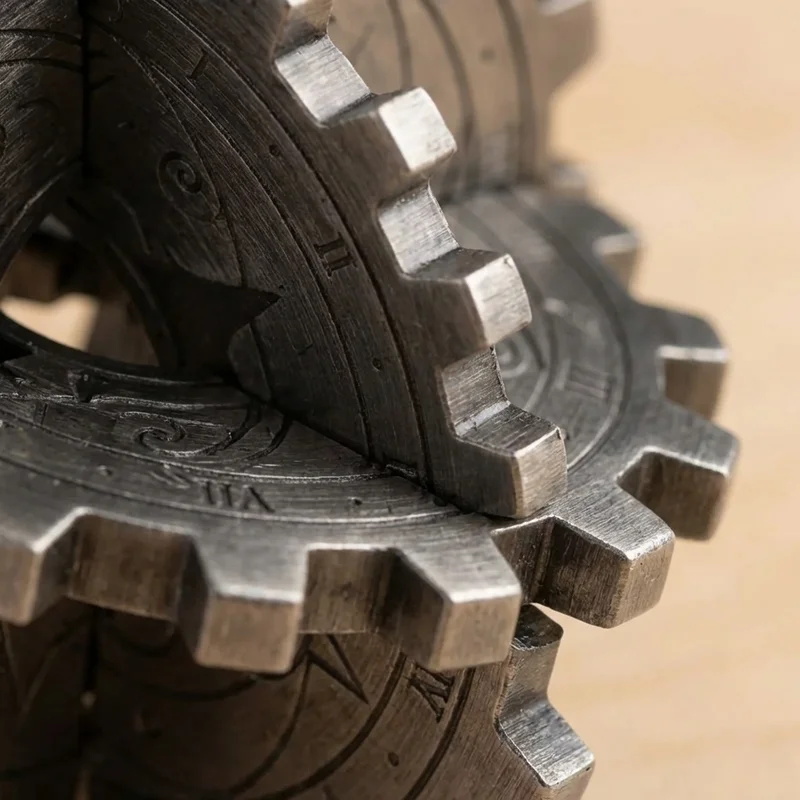 Cast Metal Galaxy Lock Puzzle — Hard Dual-Mechanism Disassembly - 3