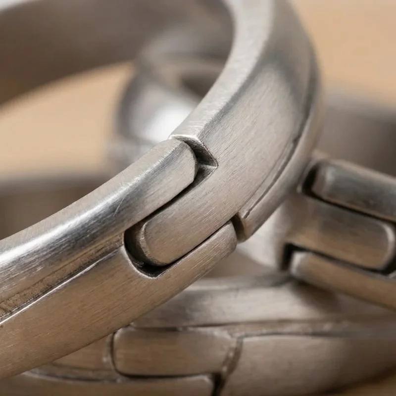 Cast Metal Horizon Rings Puzzle — Easy Rotating Band Teaser - 3