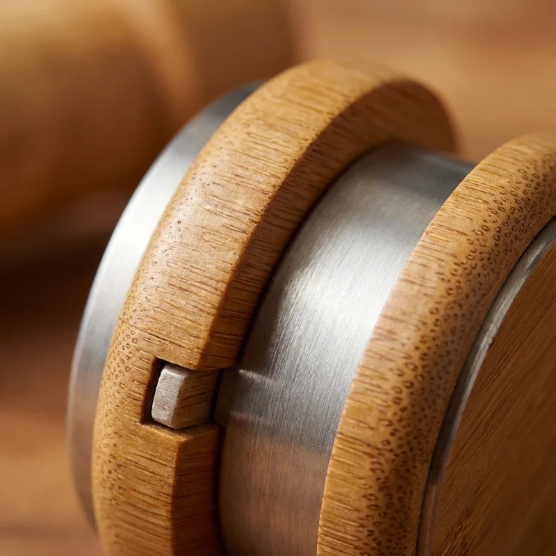 Bamboo Cryptex Puzzle — Medium 4-Ring Eco Code Lock - 3