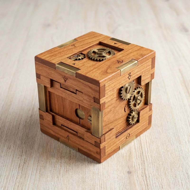 Wooden Sequential Discovery Box — Expert 12-Step Solution - 1