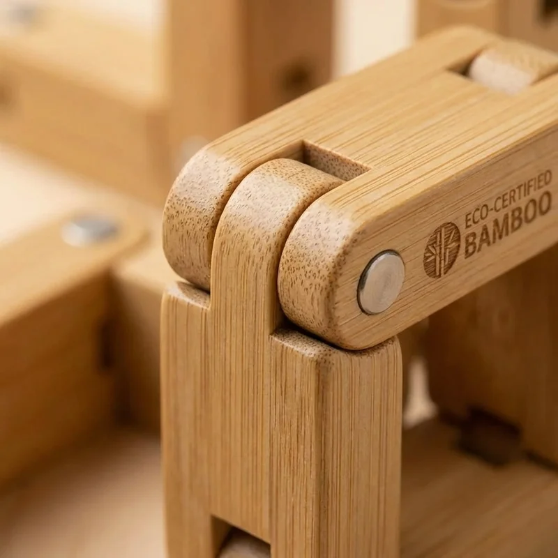 Bamboo Snake Cube — Easy Twist-and-Fold Kids Brain Teaser - 3