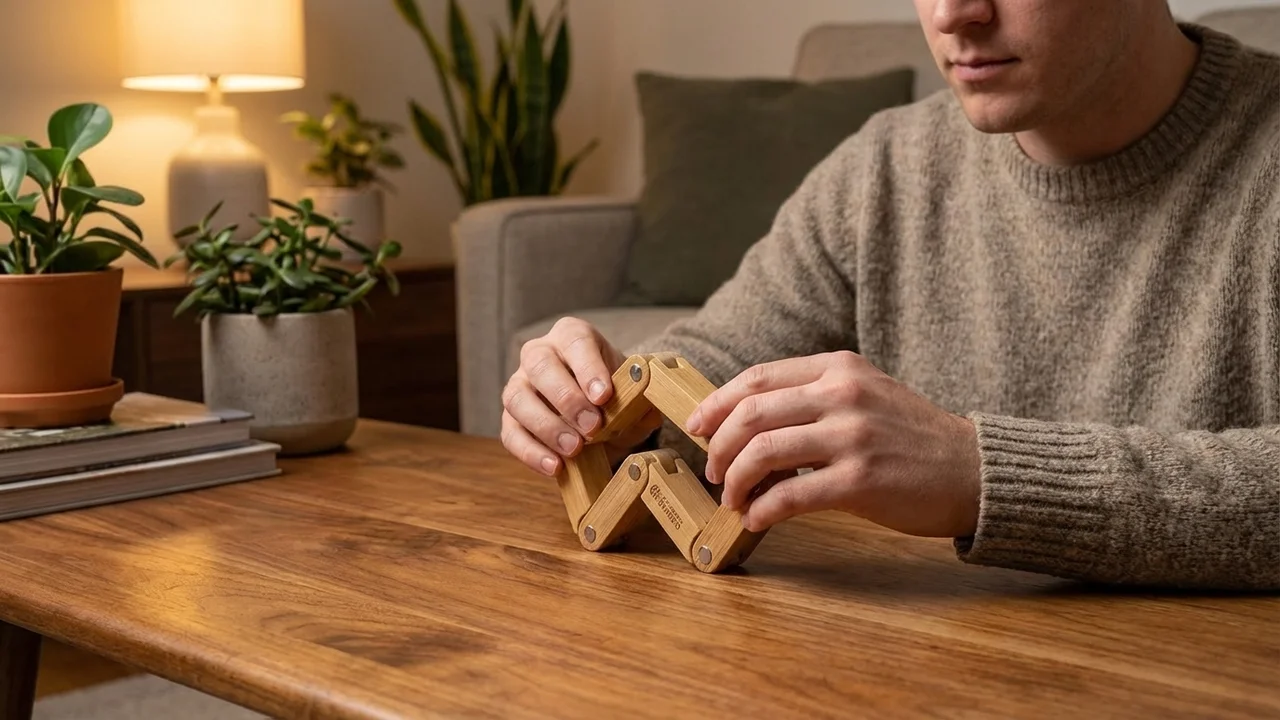 Bamboo Snake Cube — Easy Twist-and-Fold Kids Brain Teaser - 5