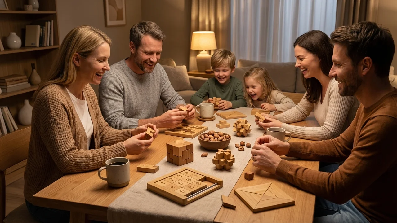 Bamboo Sliding Tile Puzzle — Easy 8-Piece Number Slide - 6