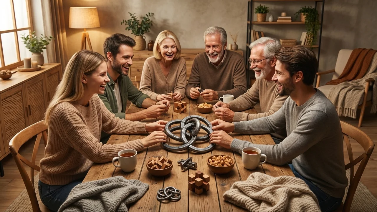 Cast Metal Ring Puzzle Set — Hard 4-Piece Challenge for Him - 6