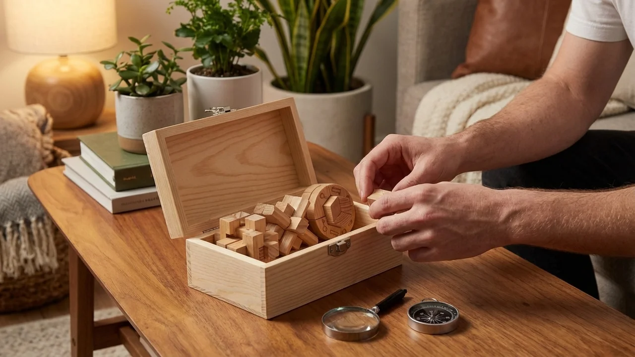 Junior Detective Wooden Escape Kit — Medium 3-Puzzle Mystery - 5