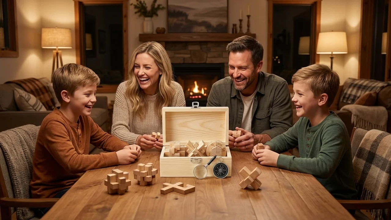 Junior Detective Wooden Escape Kit — Medium 3-Puzzle Mystery - 6