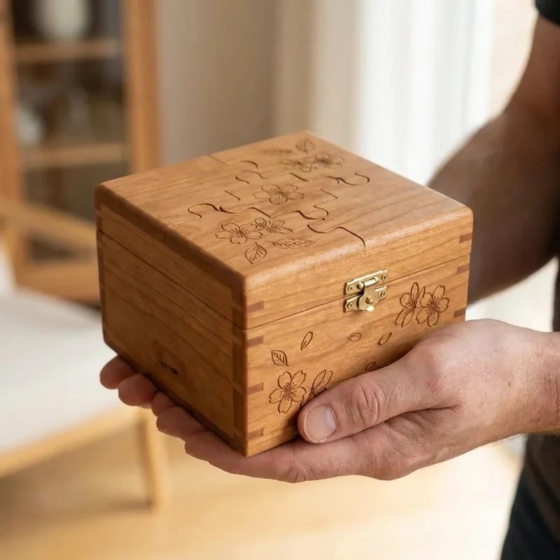 Cherry Blossom Puzzle Box — Easy 7-Step Sakura Design - 4