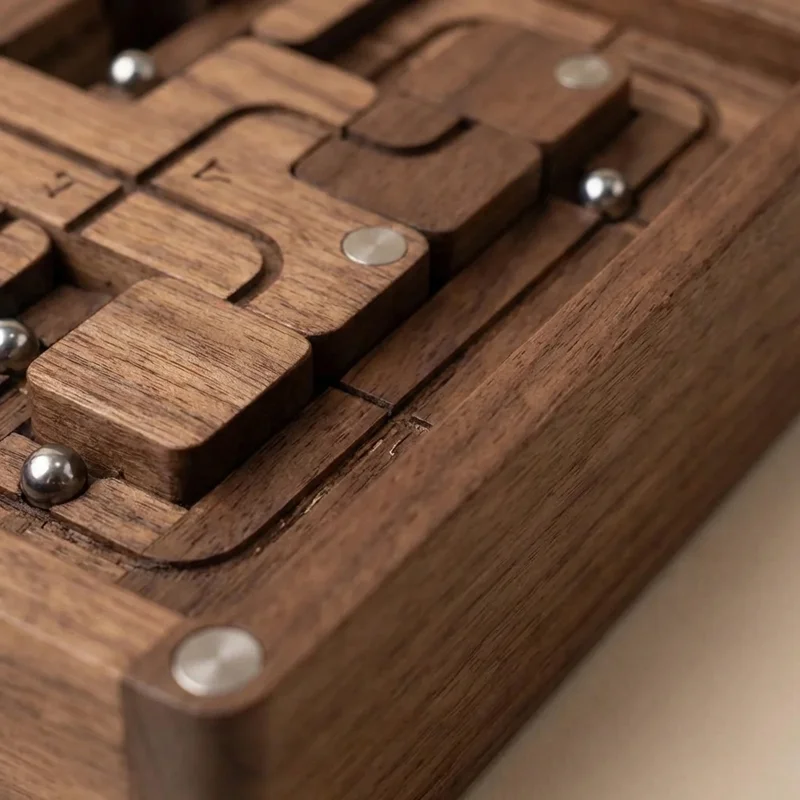 Wooden Circuit Maze Puzzle — Expert Multi-Path Logic Board - 3