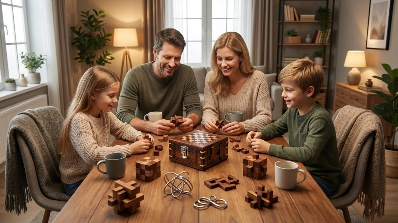 Rosewood Chess Puzzle Box — Expert Handcrafted Secret Compartment - 6