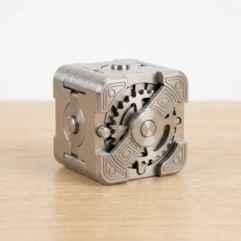 Titanium Sequential Lock Puzzle — Expert Machined Mechanism - 1