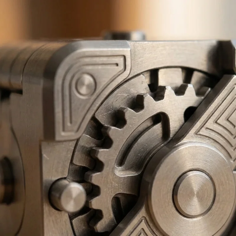 Titanium Sequential Lock Puzzle — Expert Machined Mechanism - 3