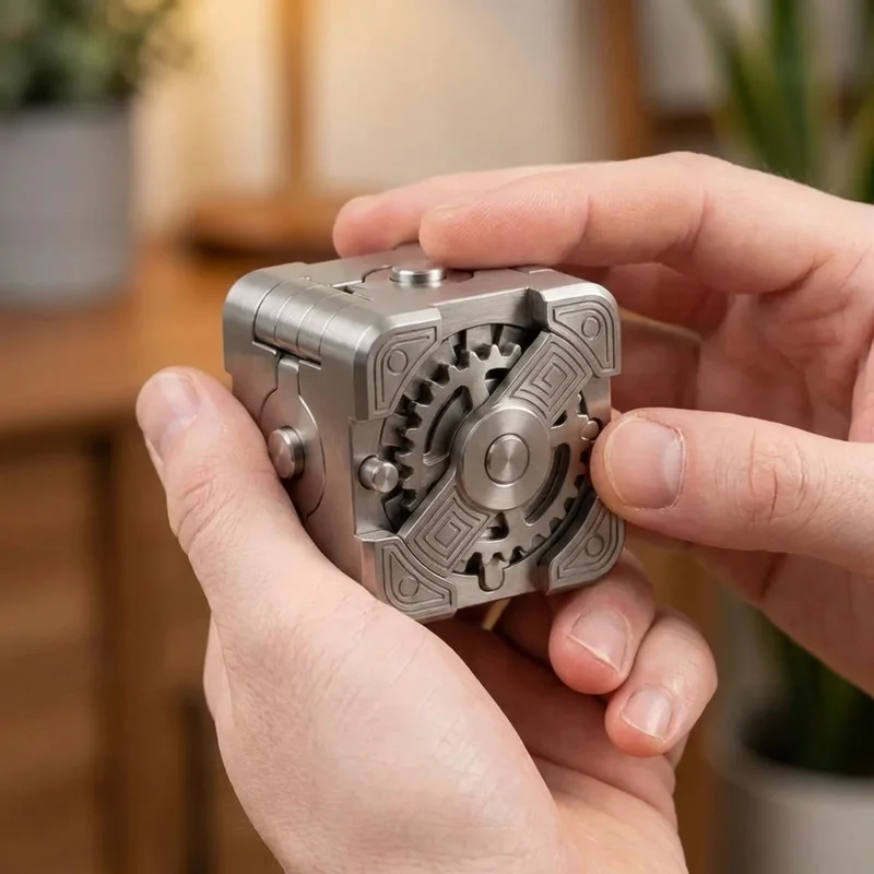 Titanium Sequential Lock Puzzle — Expert Machined Mechanism - 4