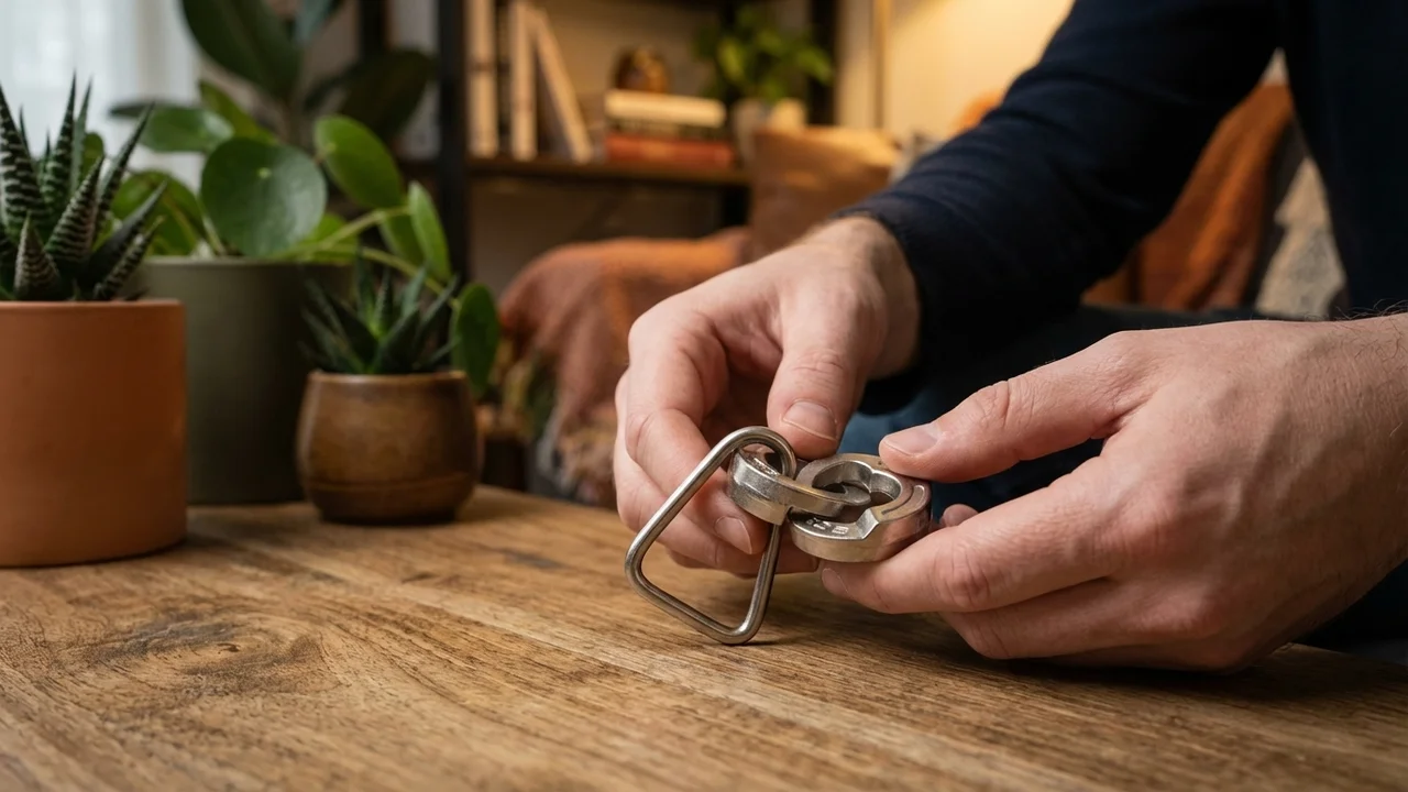 Wire & Cast Metal Puzzle Duo — Medium Mixed Challenge Set - 5