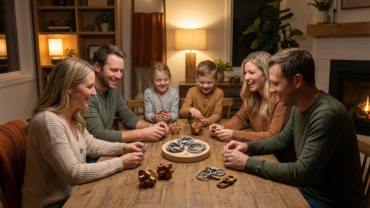 Cast Metal Puzzle Gift Set — Medium Trio of Ring Challenges - 6