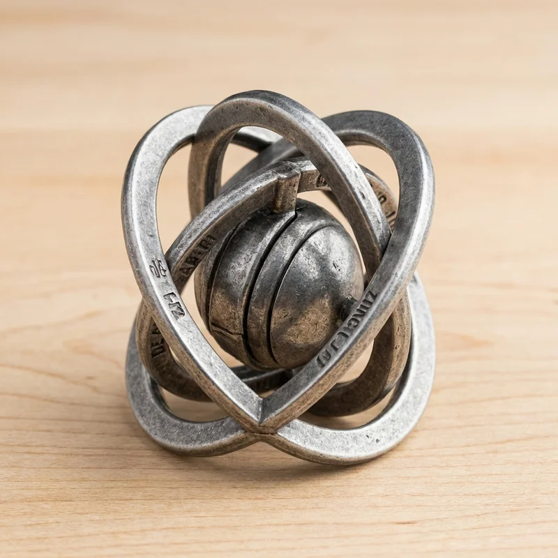 Cast Metal Puzzle — Hard Orbital Ring Disassembly - 1