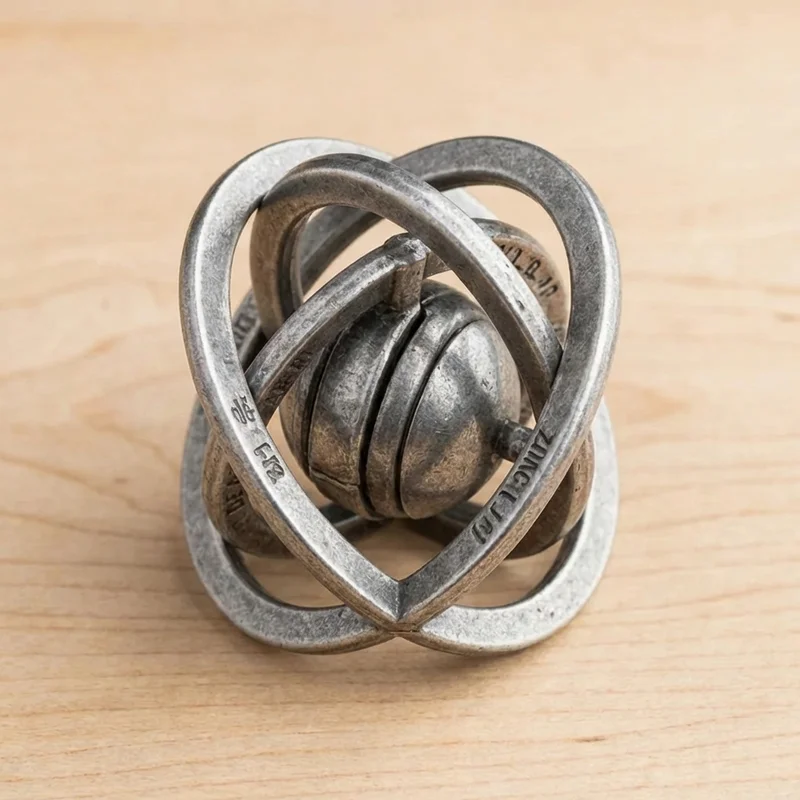 Cast Metal Puzzle — Hard Orbital Ring Disassembly - 2