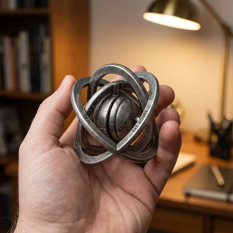 Cast Metal Puzzle — Hard Orbital Ring Disassembly - 4