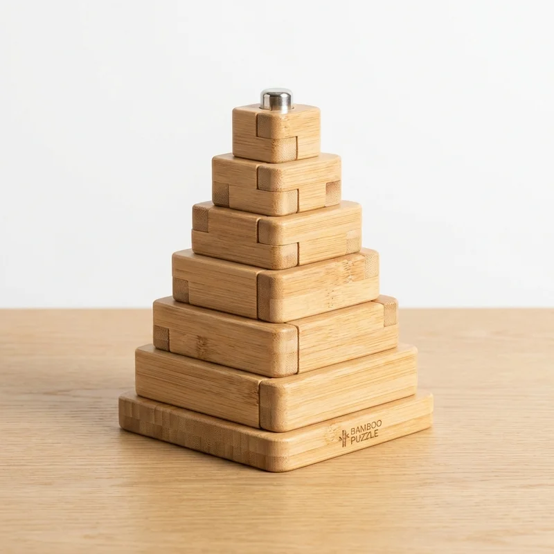Bamboo Tower Puzzle — Easy Stacking Challenge - 1