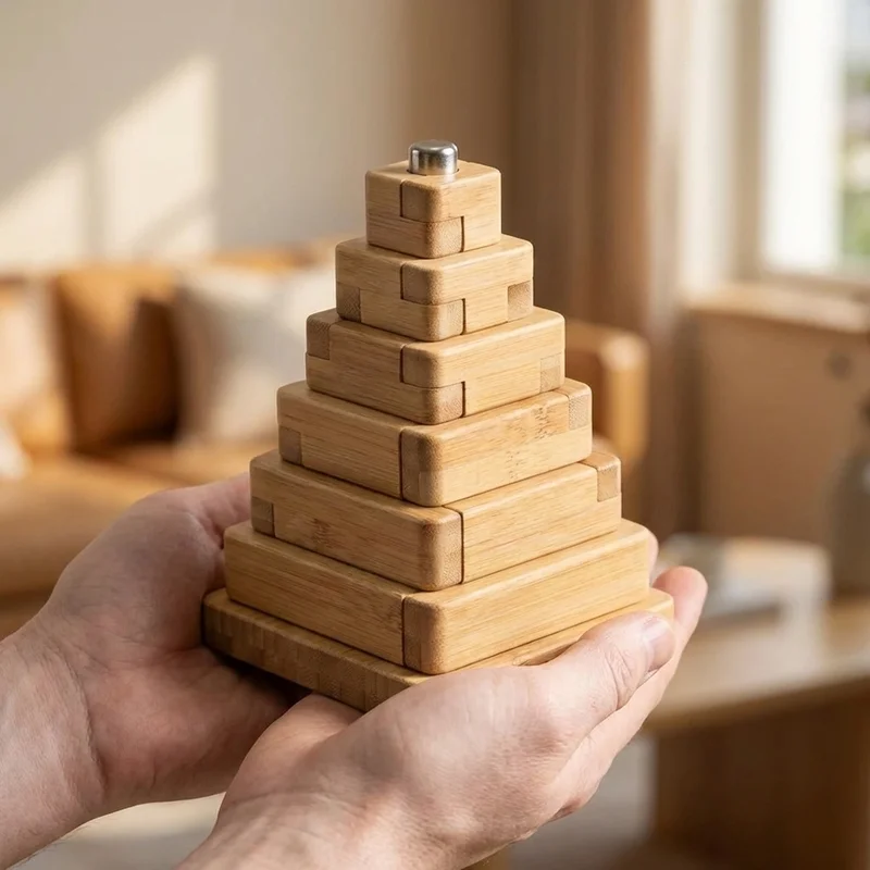 Bamboo Tower Puzzle — Easy Stacking Challenge - 4