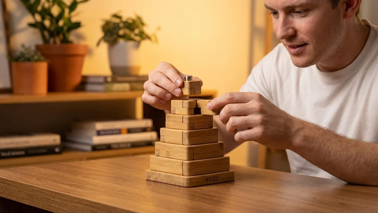 Bamboo Tower Puzzle — Easy Stacking Challenge - 5