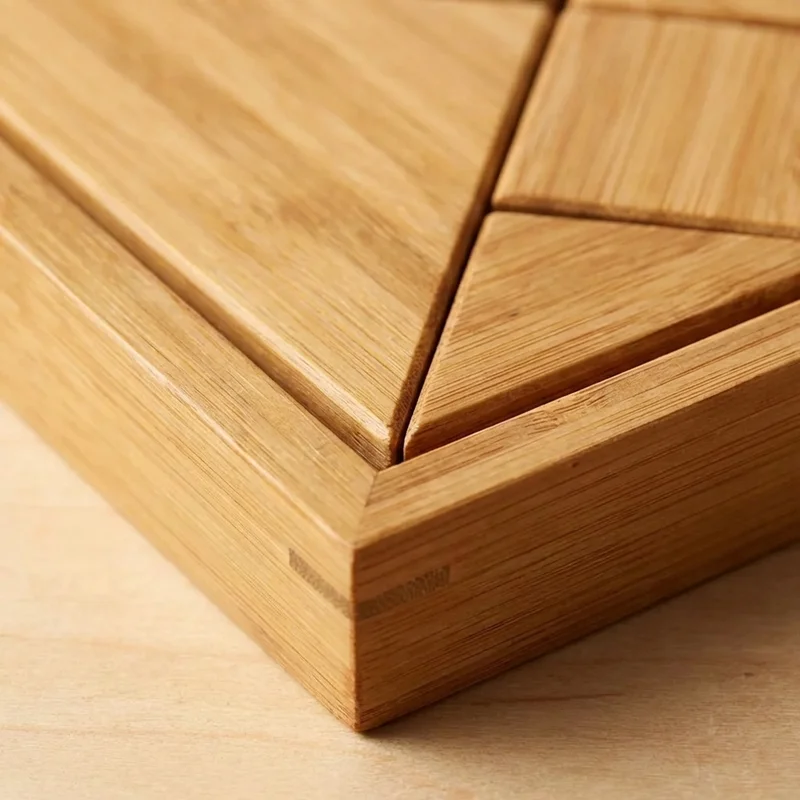Bamboo Tangram Puzzle — Medium Classic Geometry Set - 3