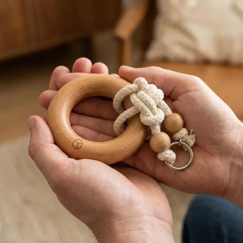 Rope Escape Puzzle — Hard Knotted Ring Challenge for Kids - 4