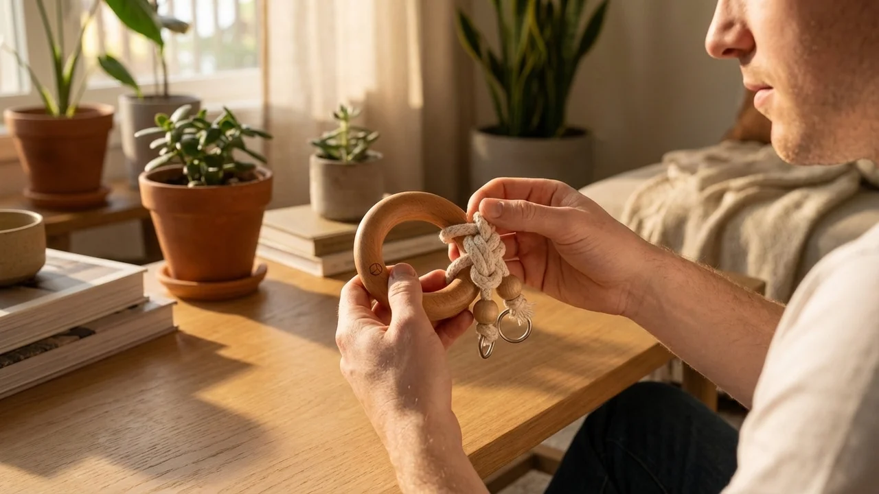 Rope Escape Puzzle — Hard Knotted Ring Challenge for Kids - 5