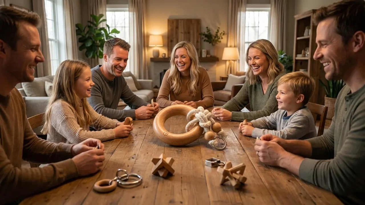 Rope Escape Puzzle — Hard Knotted Ring Challenge for Kids - 6