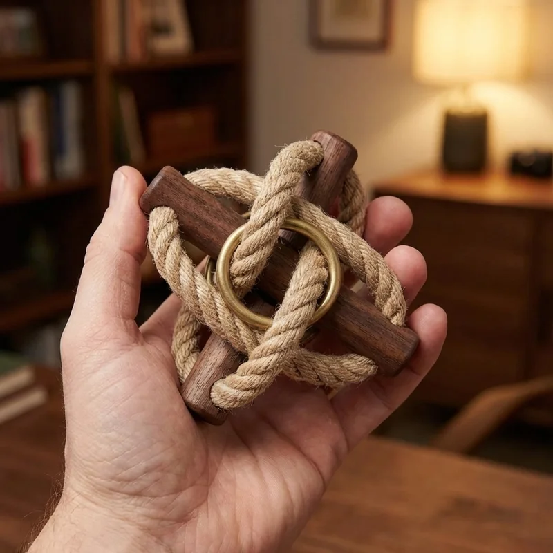 Double Helix Rope Puzzle — Expert Twisted Cord Enigma - 4