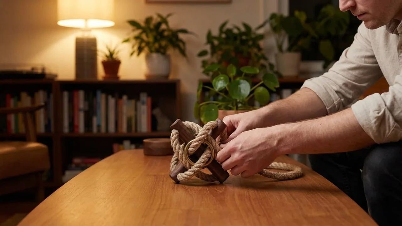 Double Helix Rope Puzzle — Expert Twisted Cord Enigma - 5