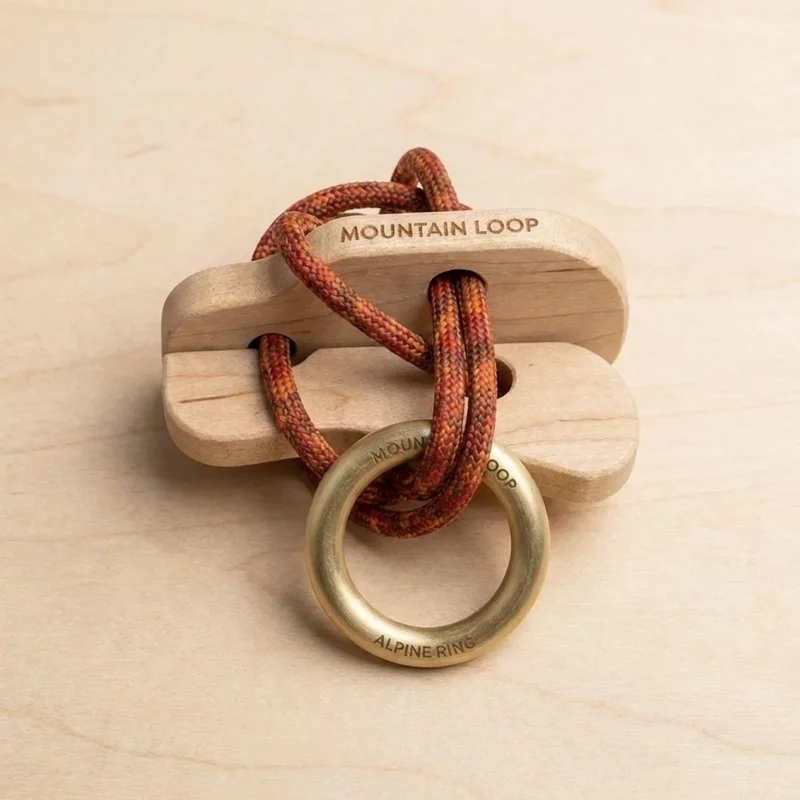 Mountain Loop Rope Puzzle — Hard Alpine Ring Release - 2