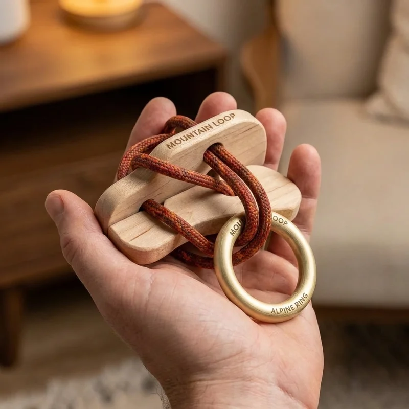 Mountain Loop Rope Puzzle — Hard Alpine Ring Release - 4