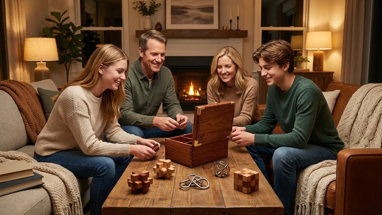 Rosewood Secret Compartment Box — Hard Hidden Treasure for Her - 6