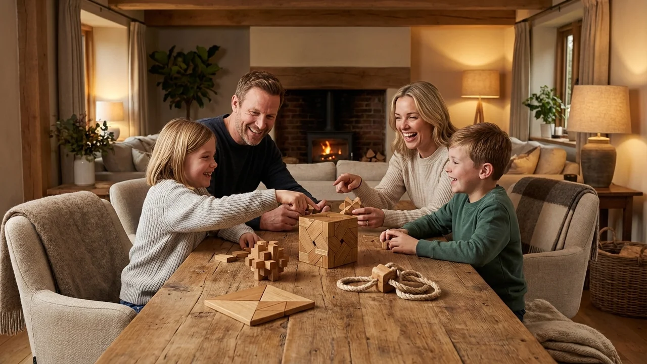 Oak Parquet Square Puzzle — Hard Interlocking Design - 6